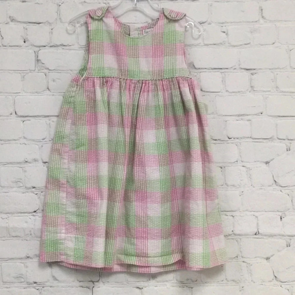 Petit Ami pink green Gingham Dress 2T - Picture 1 of 6